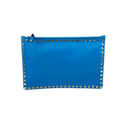 Valentino Stud Blue Clutch Bag